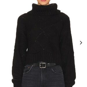 Lovers and Friends Lilah Black Turtleneck Size XS